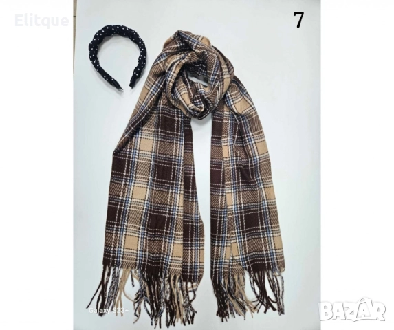 Изискан шал на каре, снимка 5 - Шалове - 52841258