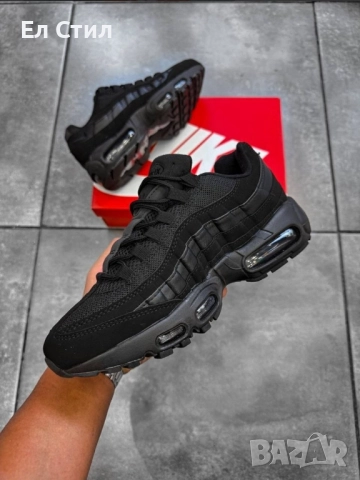 📌Nike Air Max 95 'Black' 40 41 42 44 номер Цена 190лв/97.15€ Еконт, снимка 3 - Маратонки - 52246346