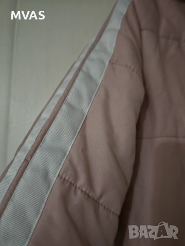 Дамско розово яке - 50% с бели кантове S M размер, снимка 3 - Якета - 51826461