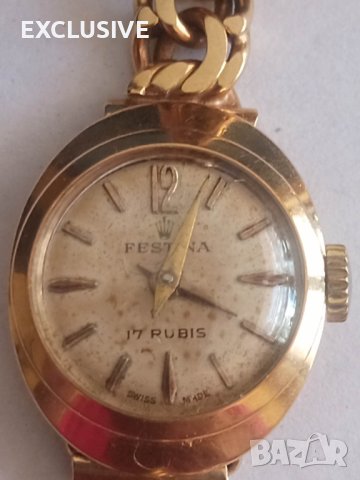 Златен Швейцарски часовник 18к Договаряне!!!