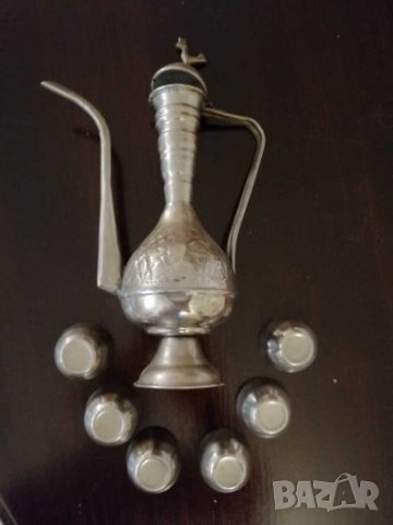 Стар сервиз от месинг. , снимка 3 - Колекции - 27945535