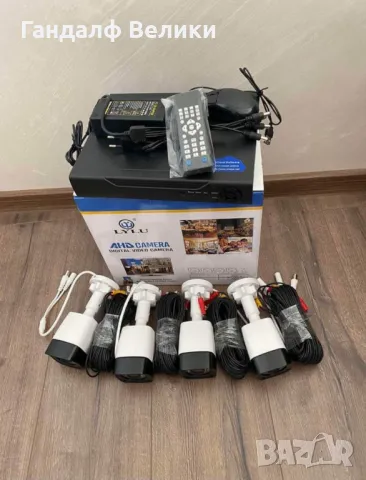 ВИДЕОНАБЛЮДЕНИЕ С 4 КАМЕРИ FULL АHD, снимка 2 - Комплекти за видеонаблюдение - 49324565