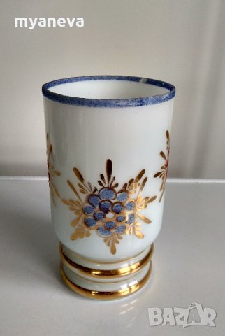 Цветна ваза с позлата от Соца, снимка 3 - Вази - 33073098