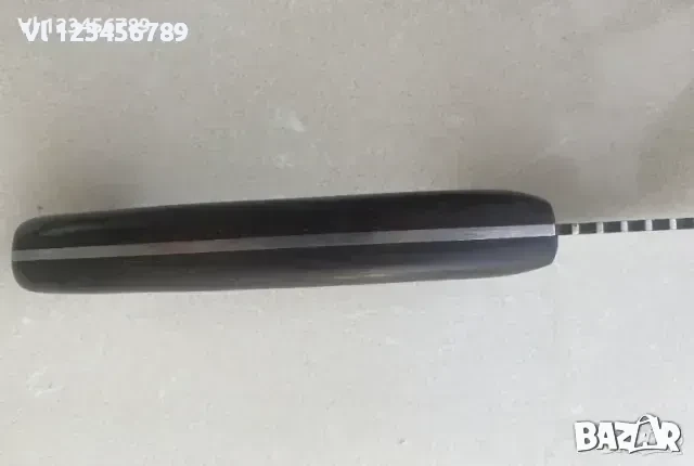 Широк кухненски нож / сатър 180х300 мм ръчно кован, снимка 4 - Ножове - 52240001