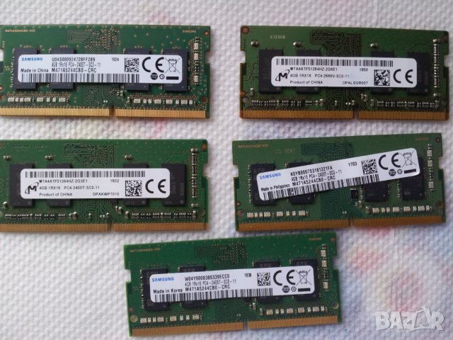 Памет рам 4GB DDR4  Ram за лаптоп SODIMM Тествани и работещи!