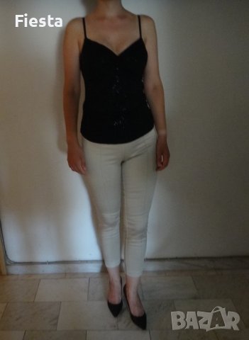 Kenvelo Черен потник на лъскави точки брокатени Кенвело, снимка 6 - Потници - 37294196