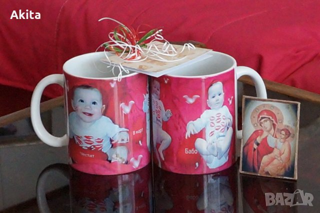 Фото чаша със снимка и текст + подарък картичка, снимка 2 - Чаши - 27283292