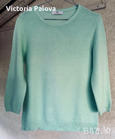 Прекрасна блуза PETER HAHN цвят мента, снимка 2 - Блузи с дълъг ръкав и пуловери - 39757996