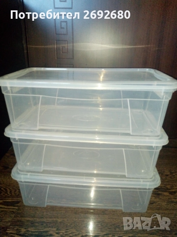 Нови комплекти прозрачни кутии за съхранение/цени в описанието , снимка 14 - Кутии за съхранение - 46415247