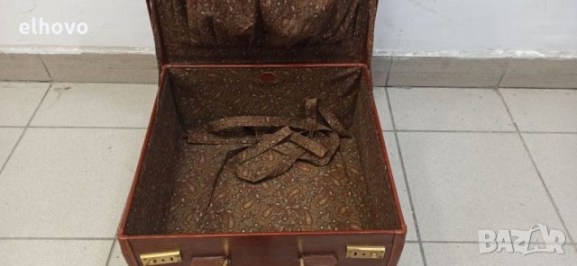 Австрийски кожен куфар Nigst Wien, снимка 6 - Куфари - 32951454