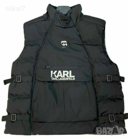 Karl Lagerfeld Nike мъжки елек зимена  дебела ветроустойчива пухенкаке ново, снимка 4 - Якета - 32247749