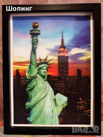 3D картина (30/40см) Статуята на Свободата, снимка 8 - Картини - 27973424