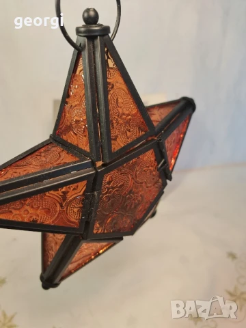 коледна витражна стъклена звезда фенер   26/2, снимка 5 - Декорация за дома - 50598288