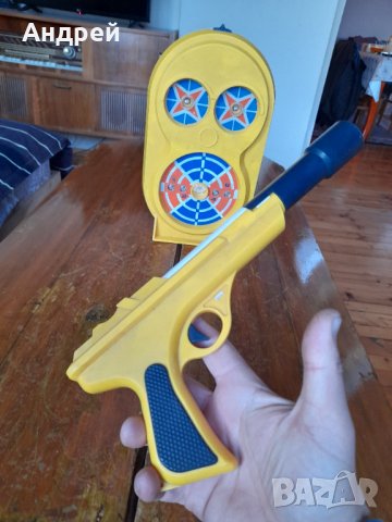 Стар електронен детски пистолет с мишена Norma, снимка 5 - Други ценни предмети - 43989435