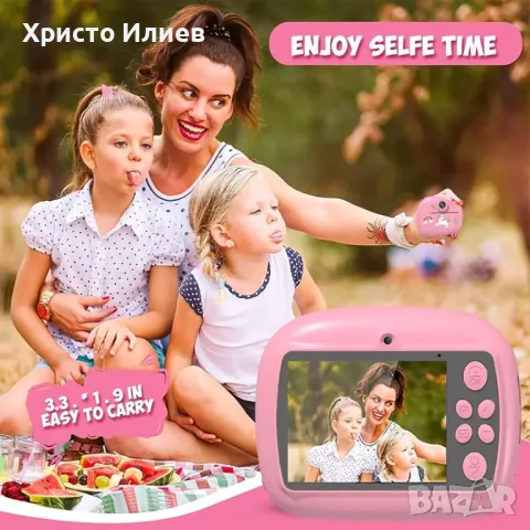 Фотоапарат и принтер 2 в 1, игри, фото рамки розов Еднорог мини маркери, снимка 15 - Фотоапарати - 49676020