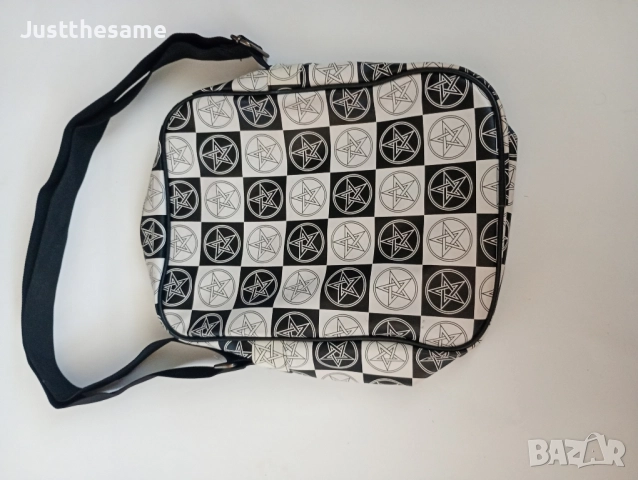Чанта За През Рамо Изкуствена Кожа Пентаграм, снимка 4 - Чанти - 51618080