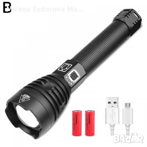 Фенерче Най-мощното,LED светлина,Акумулаторна USB батерия, снимка 5 - Къмпинг осветление - 37801303