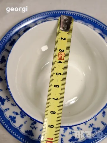 немски порцеланов троен сет за кафе KMM, снимка 4 - Сервизи - 48346960