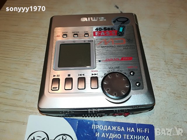 aiwa minidisc recorder-внос germany 2007210825, снимка 2 - MP3 и MP4 плеъри - 33571150