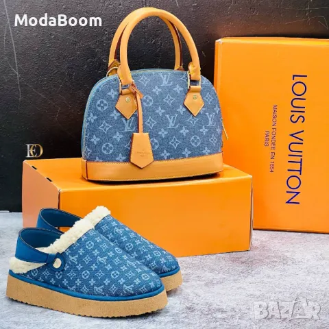 Louis Vuitton дамски комплекти , снимка 4 - Пантофи - 48286531