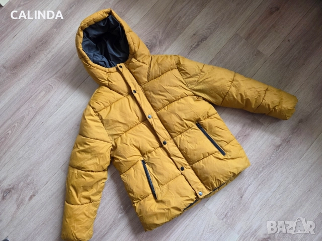 Zara зимно юношеско яке 13-14 години момче цвят охра