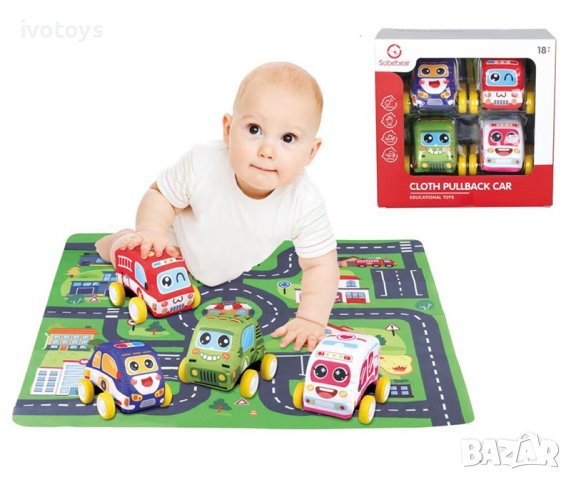 Комплект бебе килим и меки коли, снимка 1 - Образователни игри - 43152256
