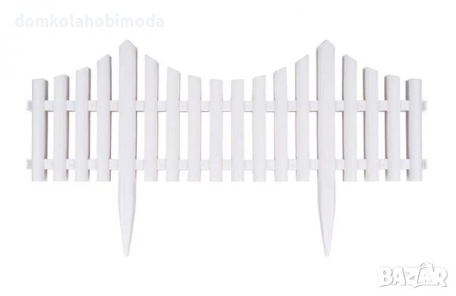Декоративни оградки 4 броя, 60,5х32,5 см, Пластмаса 