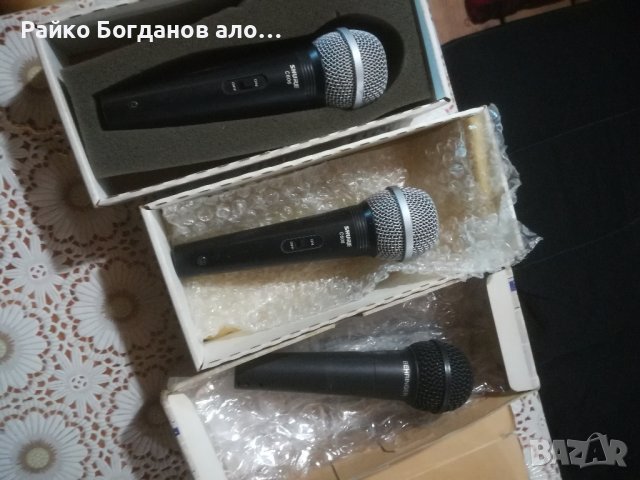 продавам два микрофона SHURE c606 и един Behringer , снимка 4 - Слушалки и портативни колонки - 43975410