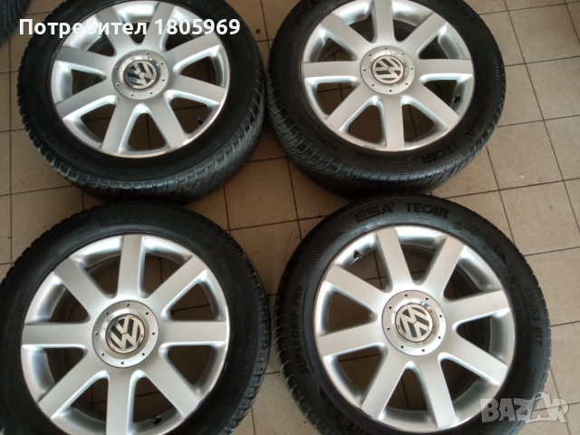 4бр. ал. джанти VW (оригинални) 5x112, 6x 17 , ET48,5, снимка 5 - Гуми и джанти - 50651159