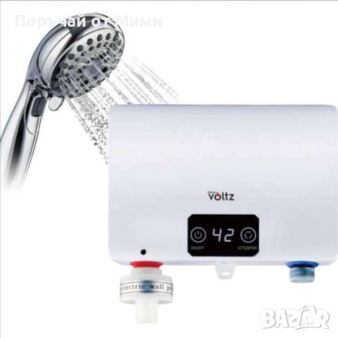 Проточен бойлер, 5500W, до 55° Сензорен панел, Бял, снимка 2 - Бойлери - 52157119