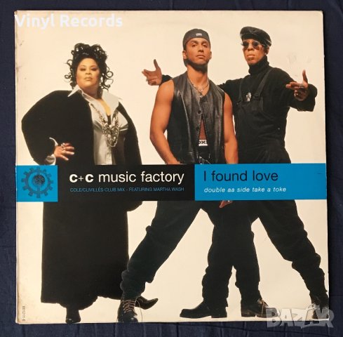 C&C Music Factory – I Found Love / Take A Toke, Vinyl 12", 33 ⅓ RPM, снимка 1 - Грамофонни плочи - 44001185