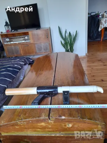 Стара играчка Пушка Помпа, снимка 2 - Други ценни предмети - 49118264