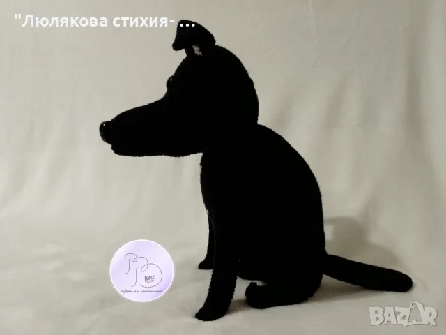 Декоративно черно кученце, снимка 8 - Ръчно изработени сувенири - 49470098