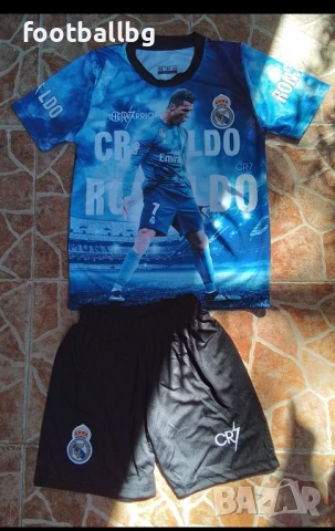 7 RONALDO 💙⚽️ детско юношески футболни екипи РЕТРО екипи 