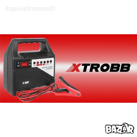 Зарядно за акумулатори автоматично, 6V/12V, ток зареждане 6A, XTROBB 011050, снимка 10 - Други инструменти - 42960645