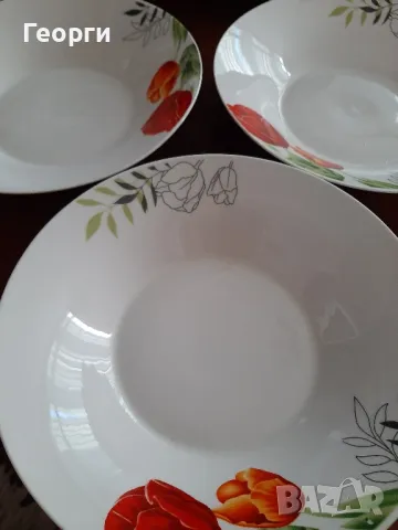 Дълбоки чинии лалета, снимка 2 - Чинии - 48505810