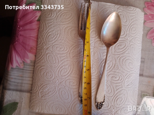 Антични или ретро сребърни прибори за хранене., снимка 11 - Антикварни и старинни предмети - 52656800