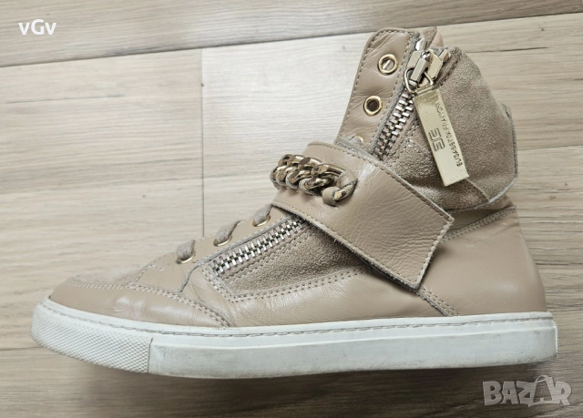 Дамски кожени кецове Elisabetta Franchi -36/37, снимка 8 - Кецове - 52026038