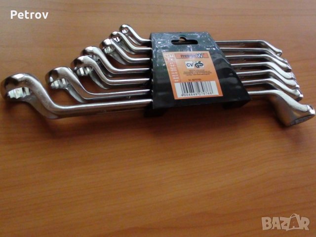 MEISTER - 7 бр. Немски Звездогаечни Ключове 6-22 , DIN 838 , CHROM-VANADIUM , внос Wuppertal Germany, снимка 2 - Ключове - 26399802