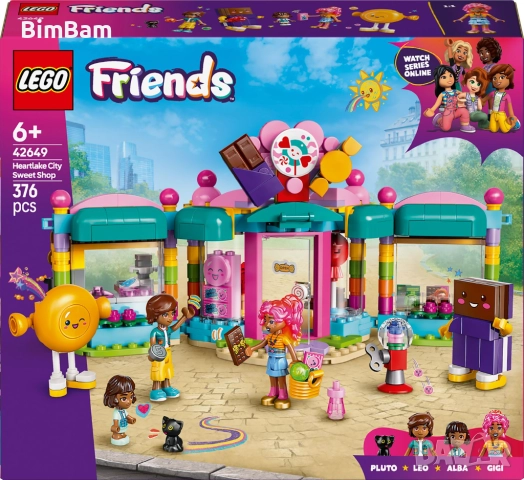 Конструктор LEGO® Friends 42649 - Сладкарница Хартлейк Сити / 376 части
