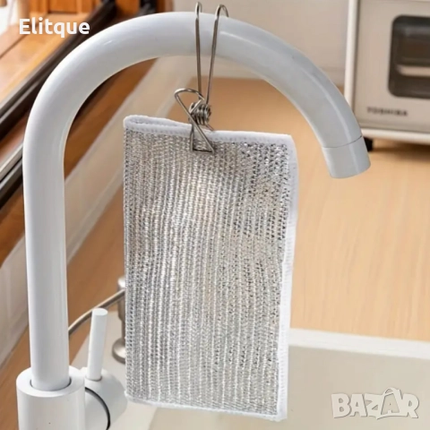 50 броя кухненски почистващи кърпи от стоманена вълна "Сребърна тел", снимка 8 - Други стоки за дома - 52596642