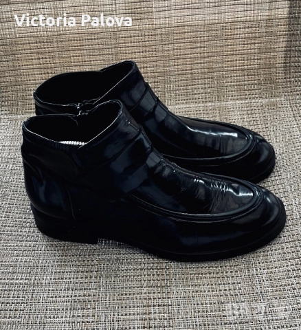 Елегантни кожени боти EMOZIONI  - италиански дизайн, снимка 3 - Дамски боти - 52879214