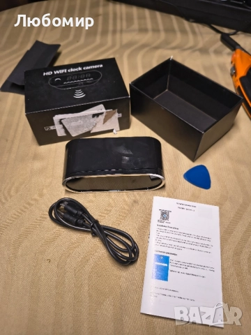 WiFi скрита шпионска камера часовник 12-часова система, Full HD 1080P безжична камера  , снимка 3 - Камери - 51624517