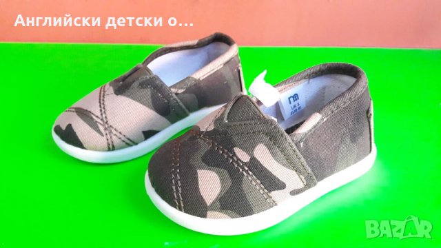 Английски детски еспадрили-MOTHERCARE, снимка 5 - Детски гуменки - 28468889