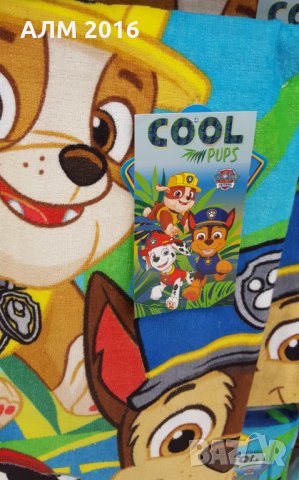 Хавлиена кърпа за плаж или Пончо Пес Патрул, снимка 2 - Други - 32880198