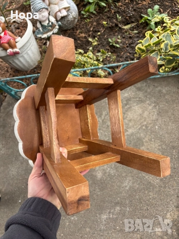 Столче /Табуретка от тиково дърво, снимка 14 - Декорация за дома - 40635580