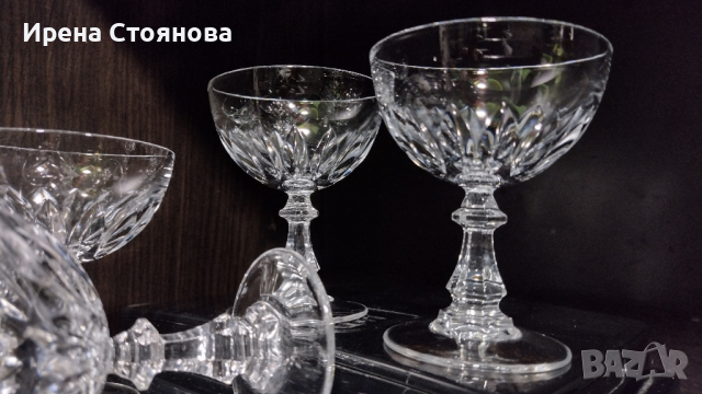 4 броя кристални чаши за ликьор/аператив с вместимост 100 мл, снимка 1