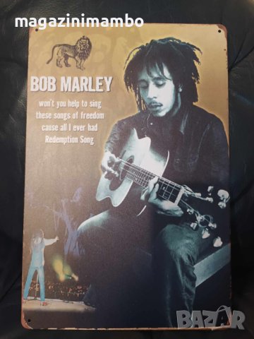 Bob Marley-Redemption Song-метална табела(плакет)
