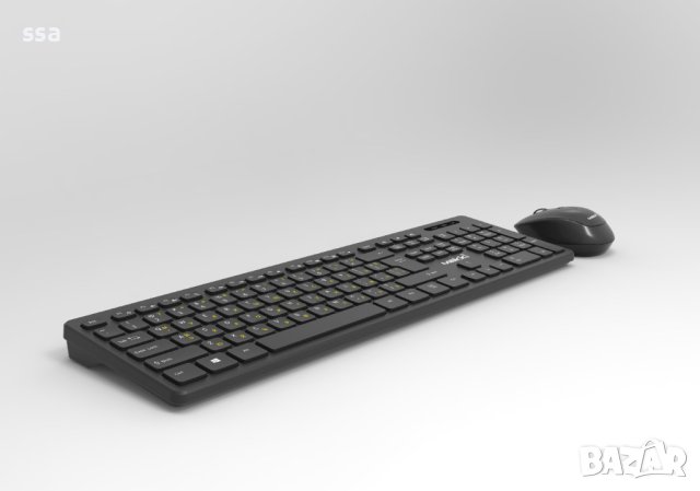 Makki БДС клавиатура и мишка 2.4G BG low-profile chocolate, снимка 3 - Клавиатури и мишки - 43063664