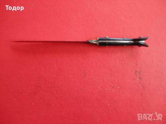 Ергенски нож каракулак рог гравюри , снимка 4 - Ножове - 48351936